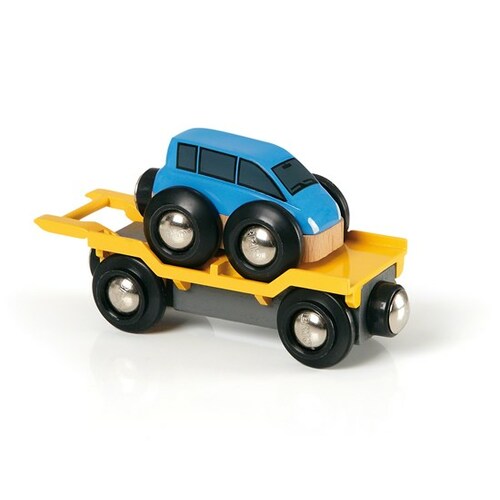 BRIO Car Transporter for Railway | Wooden 2 Piece Set