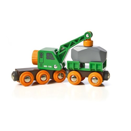 BRIO Clever Crane Wagon 4 Pcs