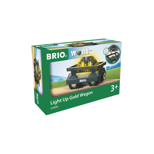 BRIO - Light Up Gold Wagon