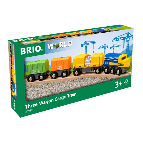 BRIO - Three Wagon Cargo Train