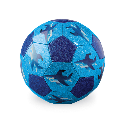 Crocodile Creek Glitter Soccer Ball - Shark City Size 3