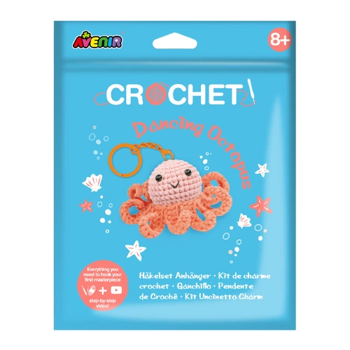 Avenir - Crochet Keychain - Dancing Octopus