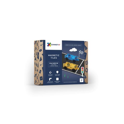 Connetix Tiles Rainbow 2 Piece Car Pack
