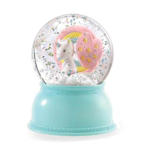 Djeco Night Light - Unicorn Snow Globe