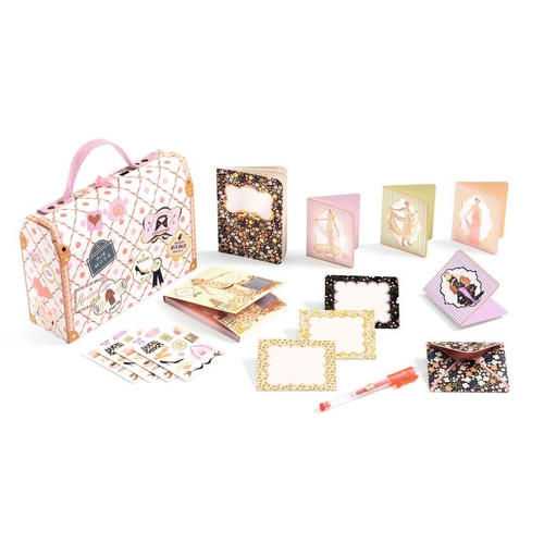 Djeco Tinou Stationery Case Fashion Themed