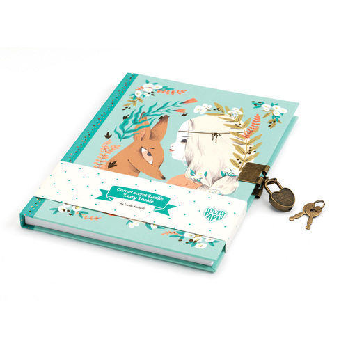 Djeco Lovely Paper Lucille Secret Notebook | Lockable Diary