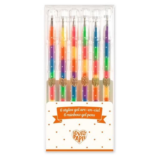 Djeco Lovely Paper Rainbow Gel Pens
