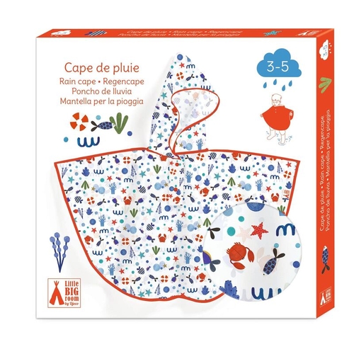 Djeco Small Ocean Rain Coat Cape