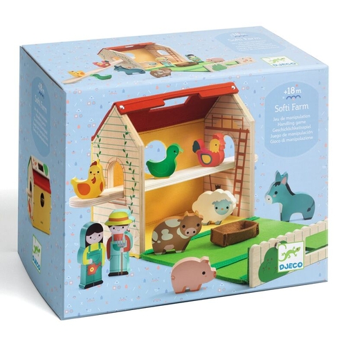 Softi- Farm felt & Wood Play Set
