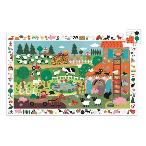 Djeco The Farm Observation Jigsaw Puzzle 35pc