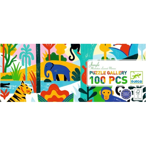 Djeco Jungle 100pc Gallery Jigsaw Puzzle w Poster