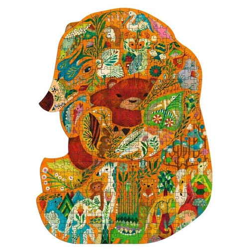 Djeco Bear Shaped 350pc Art Puzzle 