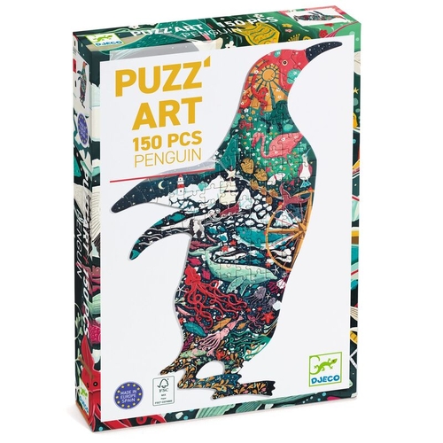 Djeco Penguin 150 piece Silhouette Jigsaw Puzzle 