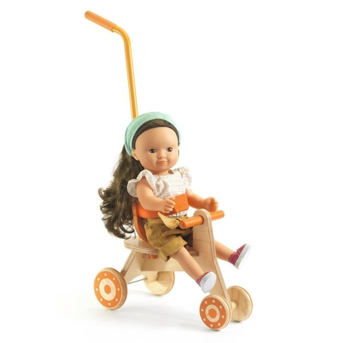 Wooden Pomea Tricycle with Metal Handle