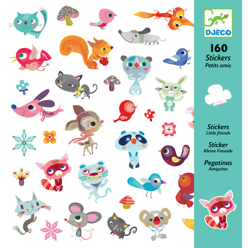 Djeco Little Friends Stickers | 160 piece set