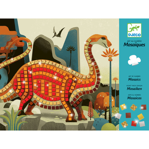 Djeco Mosaics Art By Number Dinosaurs Craft Activity Kit