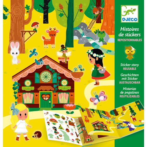 Djeco Sticker Stories The Magical Forest Repositionable Stickers