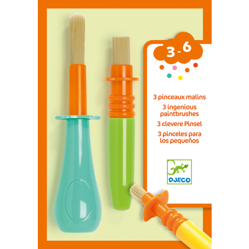 Djeco 3 Ingenious Paintbrushes