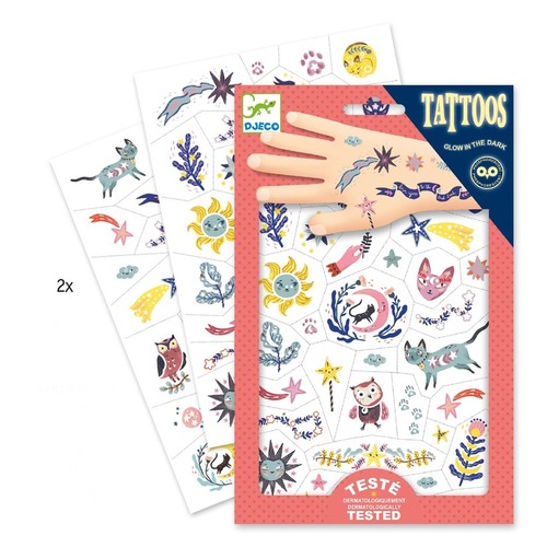 Djeco Sweet Dreams Tattoos | Glow In The Dark