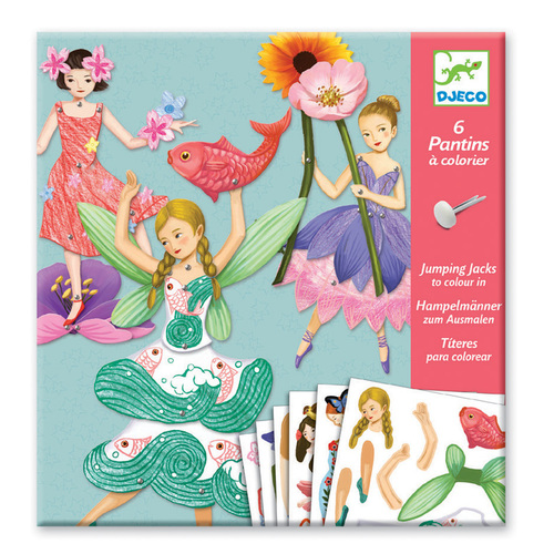 Djeco Fairies Paper Puppets | Jumping Jacks