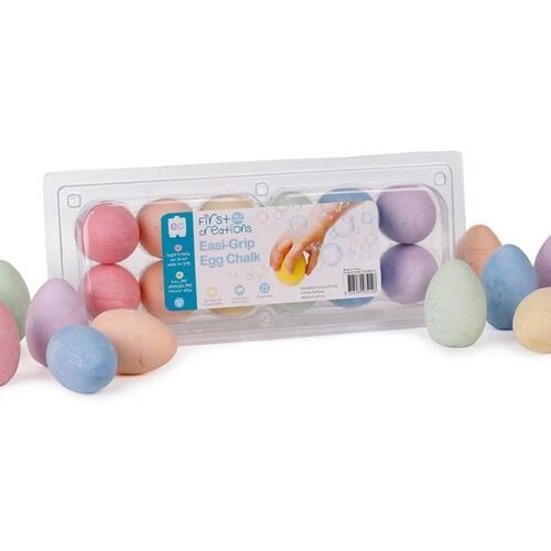 Educational Colours - Easi-Grip Egg Chalk Set of 12
