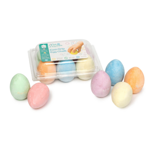Educational Colours - Easi-Grip Egg Chalk Set of 6