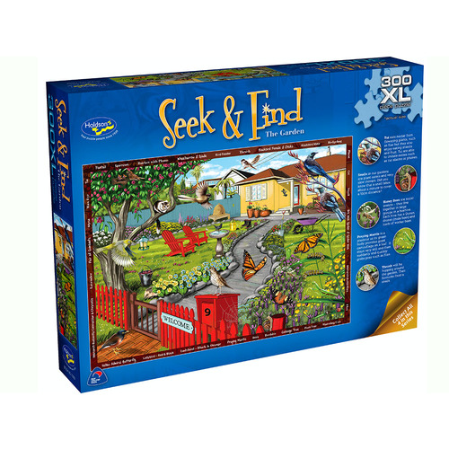 Holdson Seek & Find The Garden 300pc XL Jigsaw Puzzle