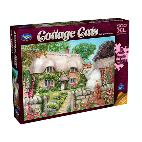 Holdson Cottage Cats Master of all he Surveys! 500pc Jigsaw Puzzle