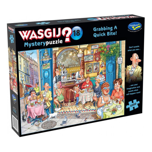 Holdson | WASGIJ? Mystery No.18 | Grabbing A Quick Bite! 1000pc Jigsaw Puzzle