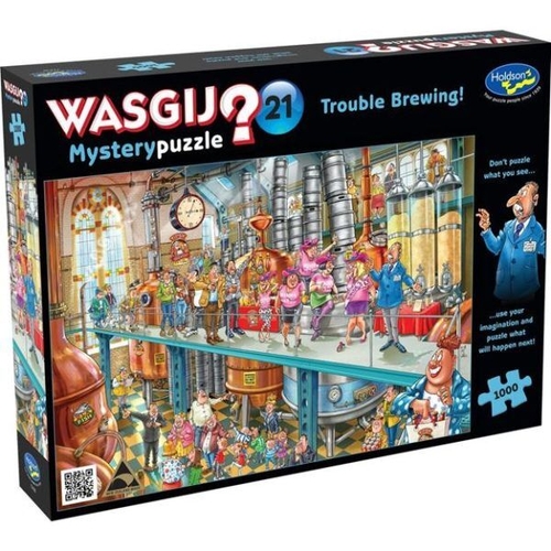 Holdson | WASGIJ? Mystery No.21|  Trouble Brewing! 1000pc Jigsaw Puzzle