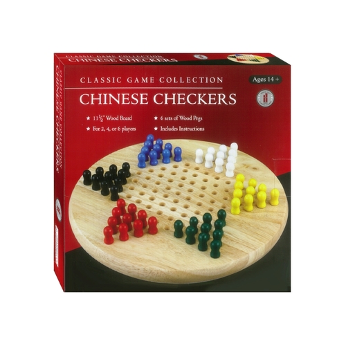  Chinese Checkers With Wood Pegs