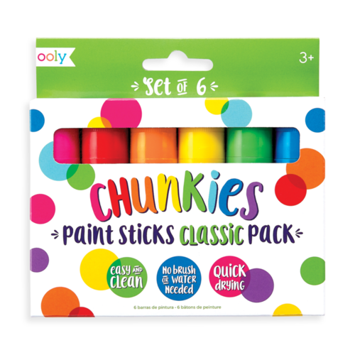 Ooly Chunkies Paint Sticks 6 Pack