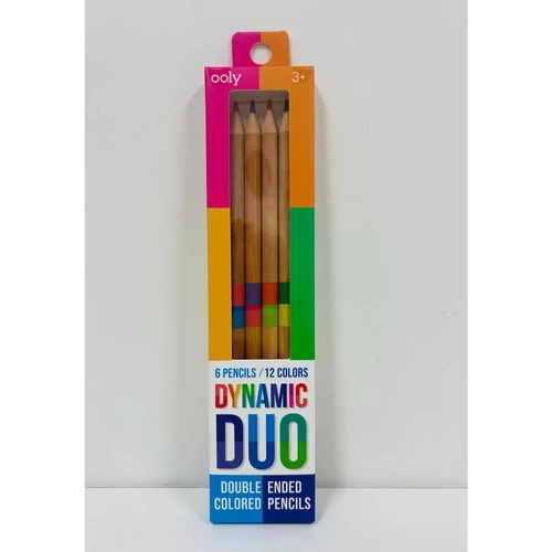 Ooly Double Ended Duo Pencils - 6 Pack (12 Colours)