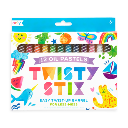 Ooly Twisty Stix Oil Pastels 12 Pack