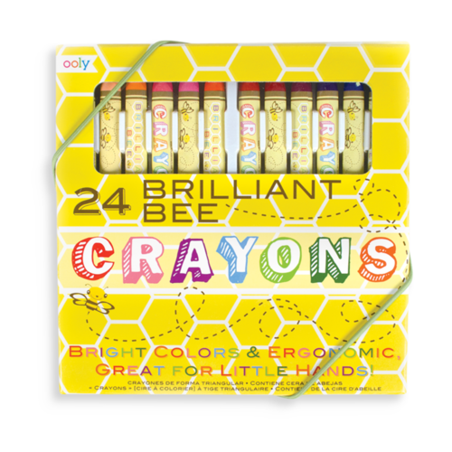 Ooly Brilliant Bee Crayons 24 Pack
