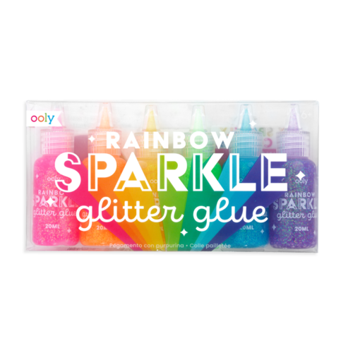 Ooly Rainbow Sparkle Glitter Glue 6 Pack