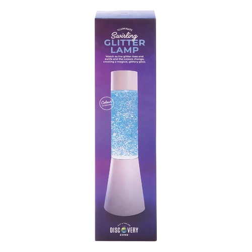 Discovery Zone Glitter Lamp White