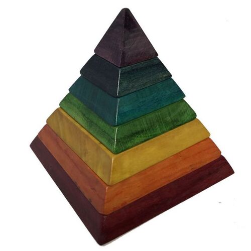 In-Wood | Chakra Rainbow Pyramid