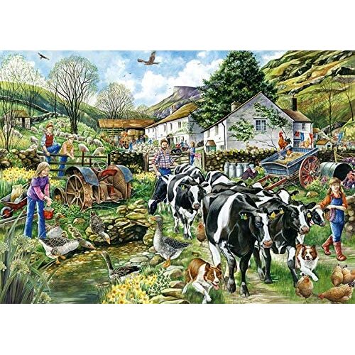 Falcon de luxe Another Day on The Farm 1000pc Jigsaw Puzzle
