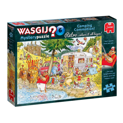 WASGIJ? Retro Mystery No.6 Camping Commotion 1000pc Jigsaw Puzzle