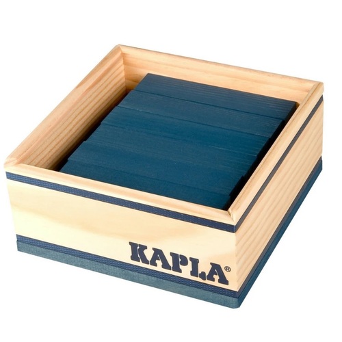 KAPLA Planks Dark Blue | 40pc Colour Plank Set