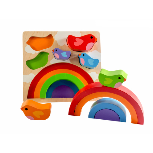 Kiddie Connect Rainbow Bird Puzzle