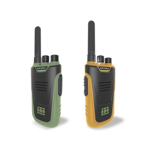 Kidywolf KidyTalk - Long Range Walkie Talkie ( Green / Orange )