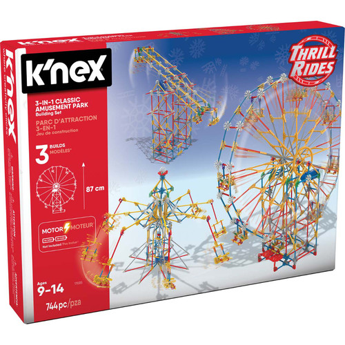 K'NEX Thrill Rides| 3-in-I Classic Amusement Park Construction Set