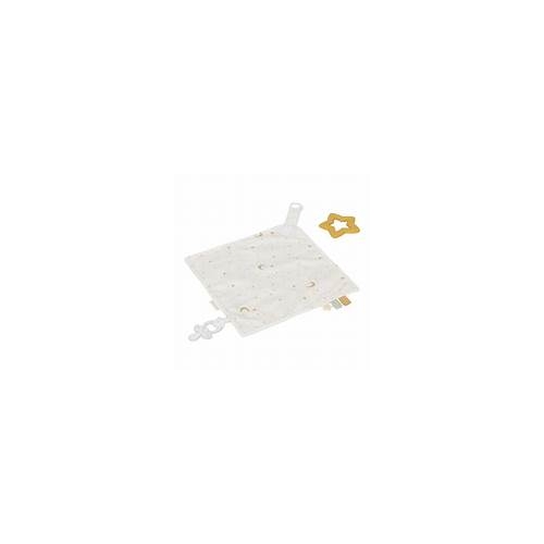 Little Dutch Newborn Naturals Goose Cuddle Cloth With Teething Ring