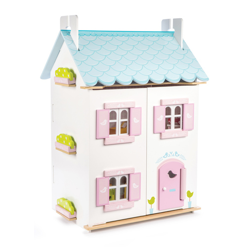Le Toy Van Blue Bird Cottage | Wooden Dolls House