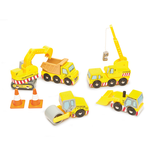 Le Toy Van Construction Vehicle Set