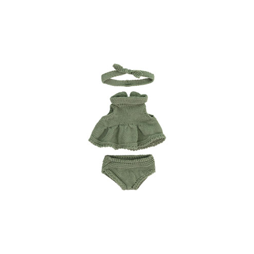 Miniland Clothing Eco Knitted Dress and Hairband - 21cm