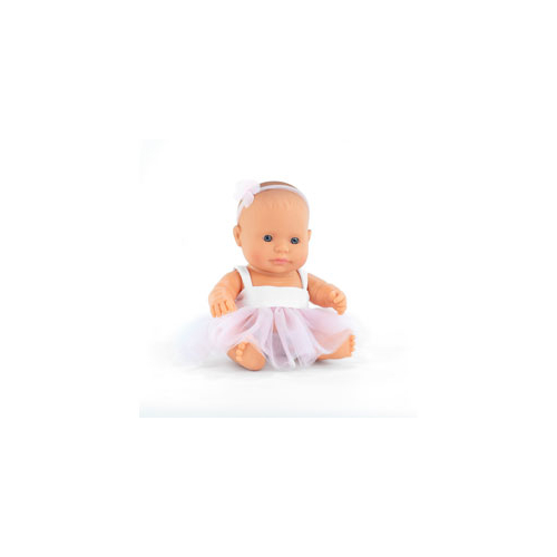Miniland Doll - Caucasian Girl Baby 21cm Dressed 