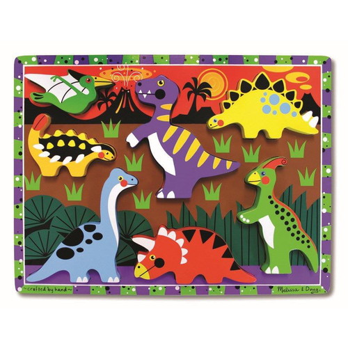 Melissa & Doug - Dinosaurs Wooden Chunky Puzzle